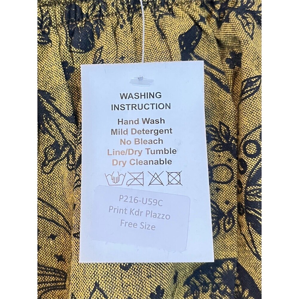 Y2k Hippie Women’s Wide-Leg Palazzo Pants 27” Boho Celestial Mushroom Gypsy - Picture 14 of 14
